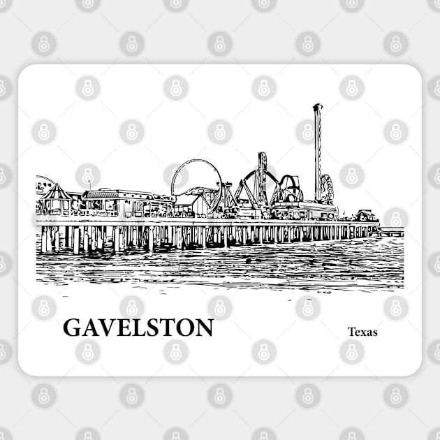 Gavelston Texas Magnet by Lakeric